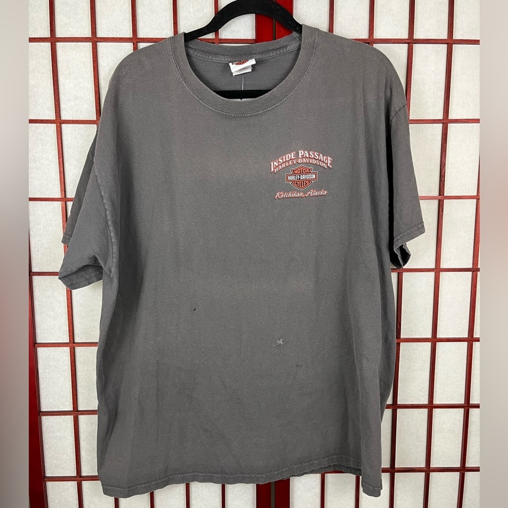 Vintage Harley Davidson Ketchikan Alaska Inside Passage T-Shirt